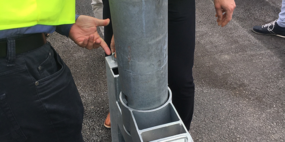 Bild på Flexconrer som monteras